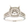 Image 1 : Genuine 14K White Gold 0.51CTW Diamond Semi Mount Ring - REF-78K7R