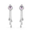 Image 1 : Genuine 0.67 TCW 14K White Gold Ladies Earring - REF-77X8Y