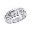 Image 1 : Genuine 14K White Gold 0.46CTW Diamond Band Ring - REF-72M2F