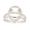 Image 1 : Genuine 14K White Gold 0.57CTW Diamond Semi Mount Ring - REF-88F9N