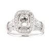 Image 1 : Genuine 14K White Gold 0.69CTW Diamond Semi Mount Ring - REF-99K3R