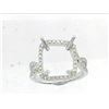 Image 1 : Genuine 14K White Gold 0.56CTW Diamond Semi Mount Ring - REF-71M2F