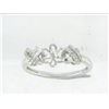 Image 1 : Genuine 14K White Gold 0.09CTW Diamond Semi Mount Ring - REF-22N3A