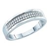 Image 1 : 0.15CT Diamond Micro-Pave 10KT Ring White Gold