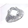 Image 1 : Genuine 14K White Gold 0.41CTW Diamond Semi Mount Ring - REF-83N2A