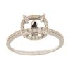 Image 1 : Genuine 14K White Gold 0.23CTW Diamond Semi Mount Ring - REF-44R6H