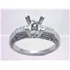 Image 1 : Genuine 18K White Gold 0.29CTW Diamond Semi Mount Ring - REF-94Y7Z