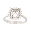 Image 1 : Genuine 14K White Gold 0.26CTW Diamond Semi Mount Ring - REF-55K3R