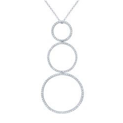 Genuine 1.86 TCW 14K White Gold Ladies Necklace - REF-146Y2Z