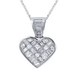 Genuine 5.16 TCW 14K White Gold Ladies Necklace - REF-451K6R