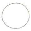 Image 1 : Genuine 3.4 TCW 18K Two Tone Gold Ladies Necklace - REF-372M8F