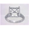 Image 1 : Genuine 14K White Gold 0.31CTW Diamond Semi Mount Ring - REF-45Z2T