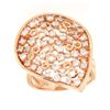 Image 1 : Genuine 18K Rose Gold 0.92CTW Diamond Rings - REF-181R3H