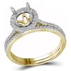 Image 1 : 0.35CT Diamond Semi-Mount 14KT Ring Yellow Gold
