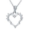Image 1 : Genuine 0.53 TCW 14K White Gold Ladies Necklace - REF-61N6A