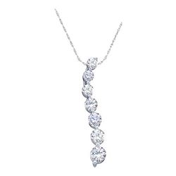 0.25CT Diamond Journey 10KT Pendant White Gold