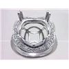 Image 1 : Genuine 14K White Gold 0.92CTW Diamond Semi Mount Ring - REF-98K4R