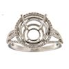 Image 1 : Genuine 14K White Gold 0.49CTW Diamond Semi Mount Ring - REF-85Z8T