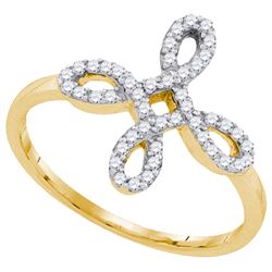 0.02CT Diamond Anniversary 10KT Ring Yellow Gold