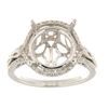 Image 1 : Genuine 14K White Gold 0.45CTW Diamond Semi Mount Ring - REF-73K9R