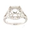 Image 1 : Genuine 14K White Gold 0.68CTW Diamond Semi Mount Ring - REF-93A8X