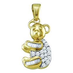 0.15CT Diamond Anniversary 10KT Pendant Yellow Gold