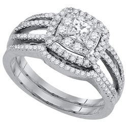 0.85CT Diamond Bridal 14KT Ring White Gold