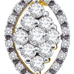 0.50CT Diamond Anniversary 14KT Pendant Yellow Gold