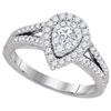 Image 1 : 0.75CT Diamond Monaco 14KT Ring White Gold