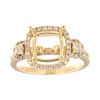 Image 1 : Genuine 14K Yellow Gold 0.63CTW Diamond Semi Mount Ring - REF-84A5X