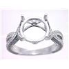 Image 1 : Genuine 14K White Gold 0.8CTW Diamond Semi Mount Ring - REF-82N2A