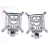 Image 1 : Genuine 14KWhite Gold 0.08CTW Diamond Semi-Mount Earrings - REF-76T3K
