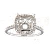 Image 1 : Genuine 14K White Gold 0.35CTW Diamond Semi Mount Ring - REF-57R2H