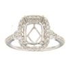 Image 1 : Genuine 14K White Gold 0.5CTW Diamond Semi Mount Ring - REF-71Y2Z