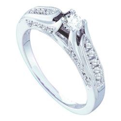0.35CT Diamond Bridal 14KT Ring White Gold