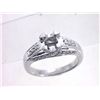 Image 1 : Genuine 14K White Gold 0.5CTW Diamond Semi Mount Ring - REF-55G6M