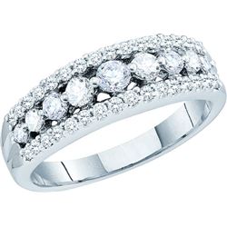 0.50CT Diamond Anniversary 14KT Ring White Gold