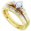 Image 1 : 0.25CT Diamond Bridal 14KT Ring Yellow Gold
