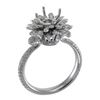 Image 1 : Genuine 14K White Gold 0.6CTW Diamond Semi Mount Ring - REF-116R3H