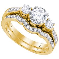 1.0CT Diamond Bridal 14KT Ring Yellow Gold