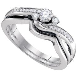 0.25CT Diamond Bridal 10KT Ring White Gold