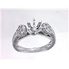 Image 1 : Genuine 14K White Gold 0.98CTW Diamond Semi Mount Ring - REF-94T9K