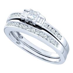 0.50CT Diamond Bridal 14KT Ring White Gold
