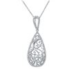 Image 1 : Genuine 0.48 TCW 14K White Gold Ladies Necklace - REF-50Z3T