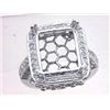 Image 1 : Genuine 14K White Gold 0.9CTW Diamond Semi Mount Ring - REF-98K6R