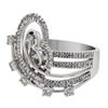 Image 1 : Genuine 14K White Gold 1.21CTW Diamond Cocktail Ring - REF-142M6F