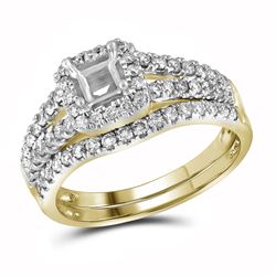 0.60CT Diamond Semi-Mount 14KT Ring Yellow Gold