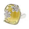 Image 1 : Genuine 14K WhiteGold 28.26CTW Quartz Fashion Ring - REF-109R8H
