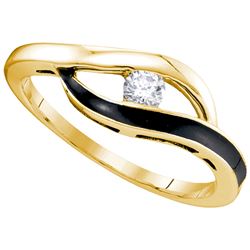 0.10CT Diamond Bridal 10KT Ring Yellow Gold
