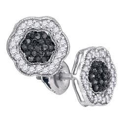 0.50CT Diamond Micro-Pave 10KT Earrings White Gold